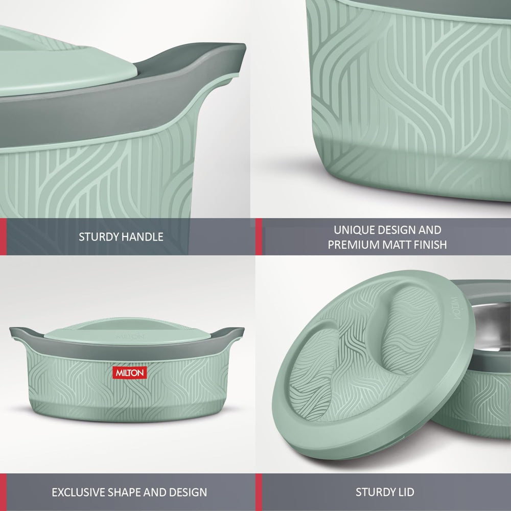 Milton Evoke Inner Stainless Steel Insulated Casserole Set | Set of 3 Pcs
