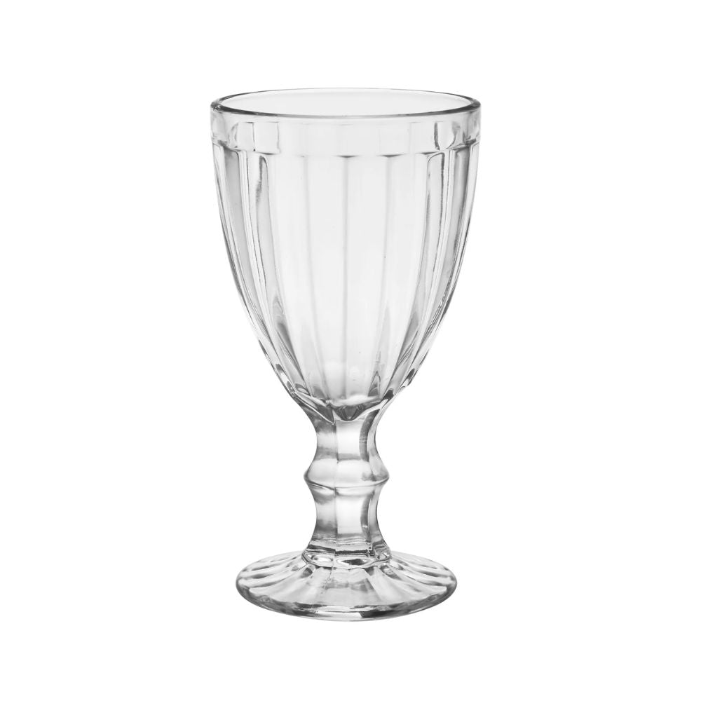 Treo Glace 300 ML Goblet Glass Set | Transparent | Set of 6 Pcs