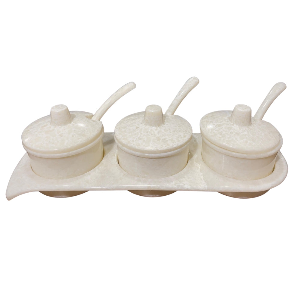 Terraware Melamine Chinese Sauce Set Glossy | Marfil