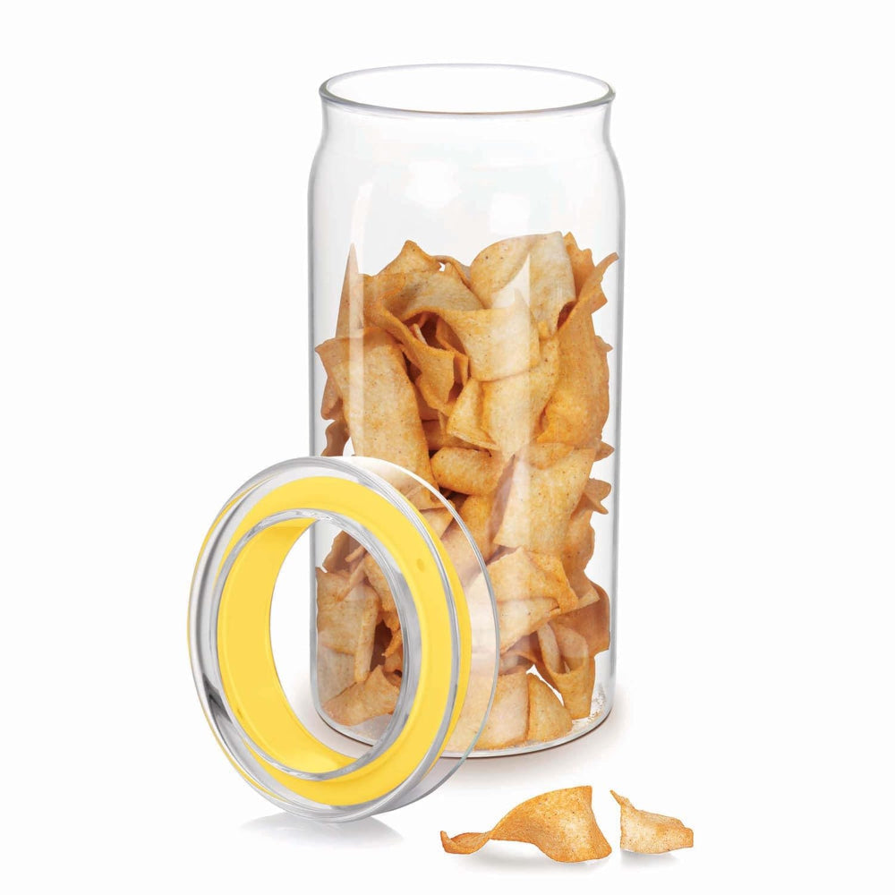 Treo Borosilicate Glass Alin Jar with Glass Lid | Transparent | Microwave Safe