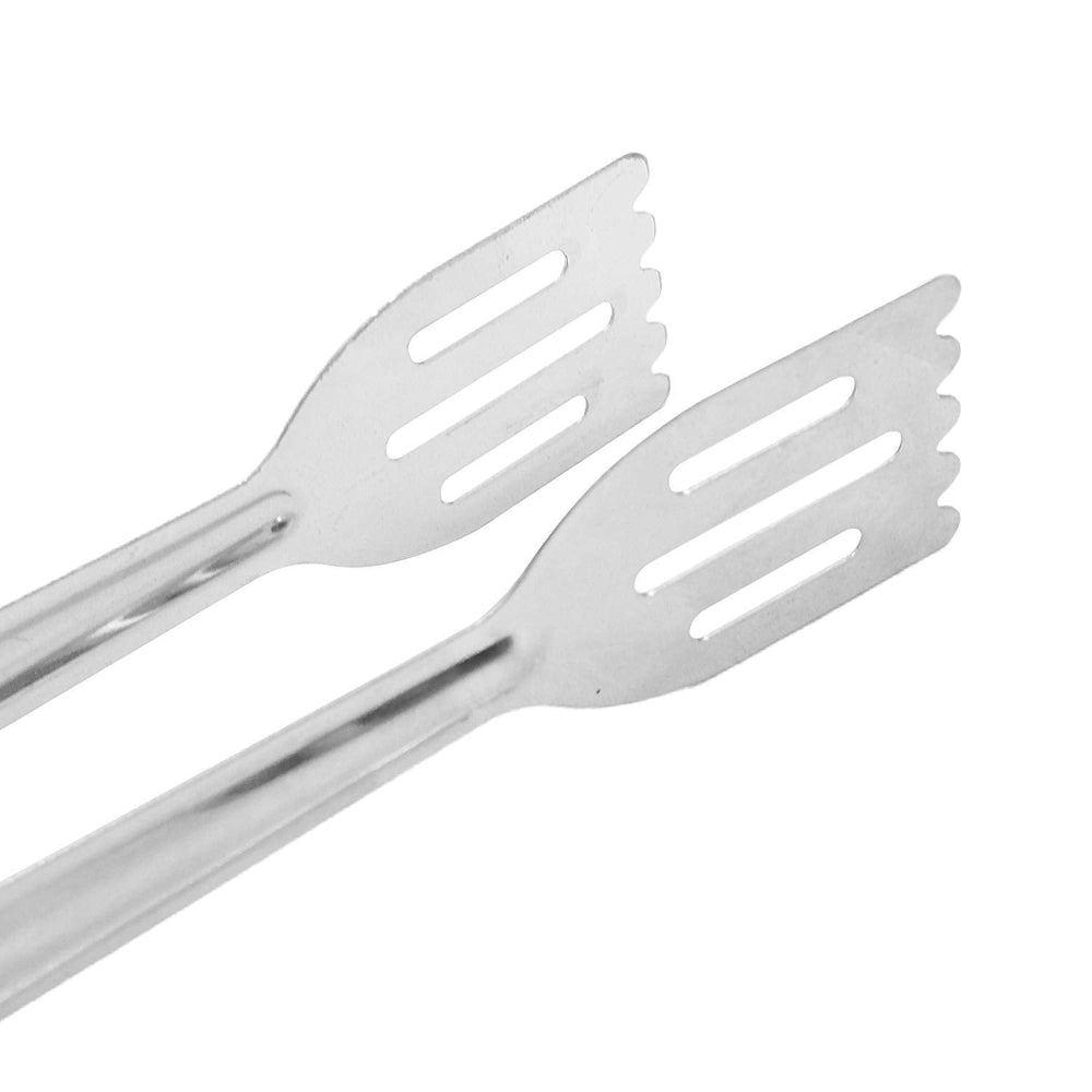 Classy Touch Stainless Steel Kitchen Tong - CT257 | Silver | Set of 2 Pcs