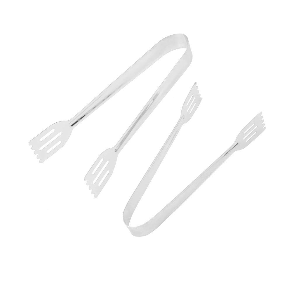 Classy Touch Stainless Steel Kitchen Tong - CT257 | Silver | Set of 2 Pcs