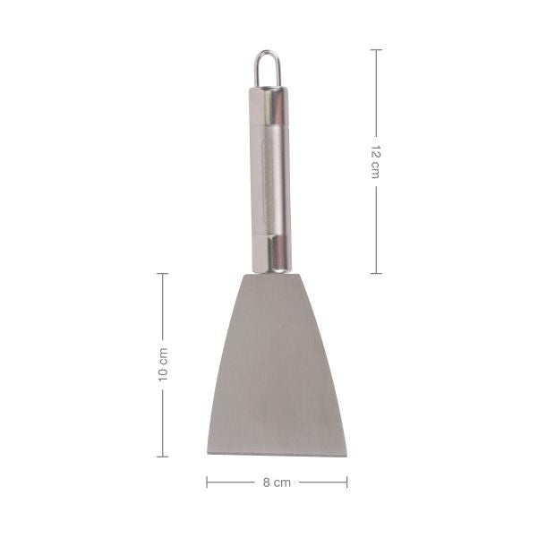 Classy Touch Stainless Steel Cooking Solid Turner | Silver