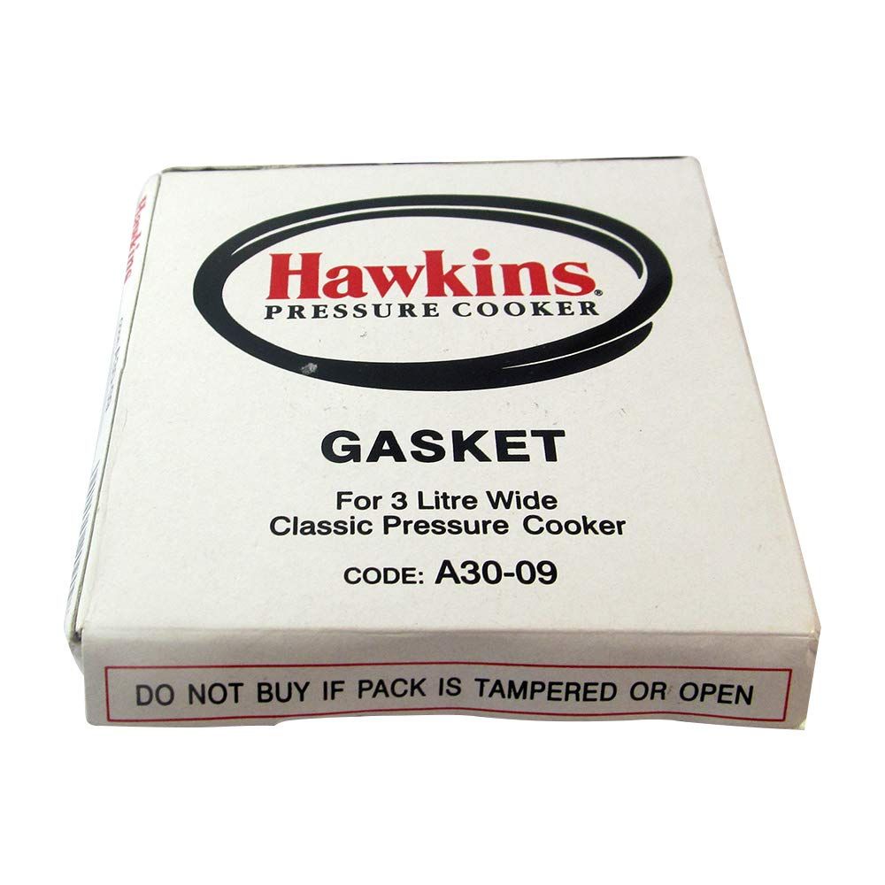 Hawkins Gasket For Stainless Steel 3 Litre Wilde, Classic Pressure Cooker - A30-09 | Black | 1 Pc