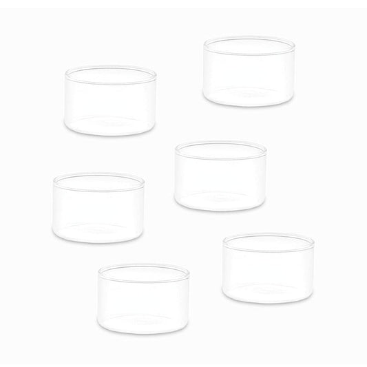Borosil Large Vision 180 ML Katori Bowl | Transparent | Set of 6 Pcs