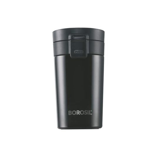 Borosil Coffeemate 300 ML Vacuum Insulated Stainless Steel Travel Mug | 8 Hours Hot and 14 Hours Cold | 1 Pc