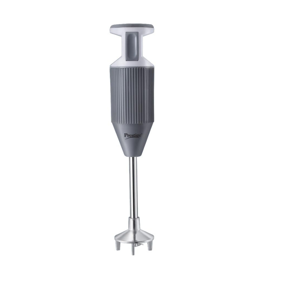 Prestige Blend X 250 Watts Electric Hand Blender | Dual Hot & Cold blending | Grey & White
