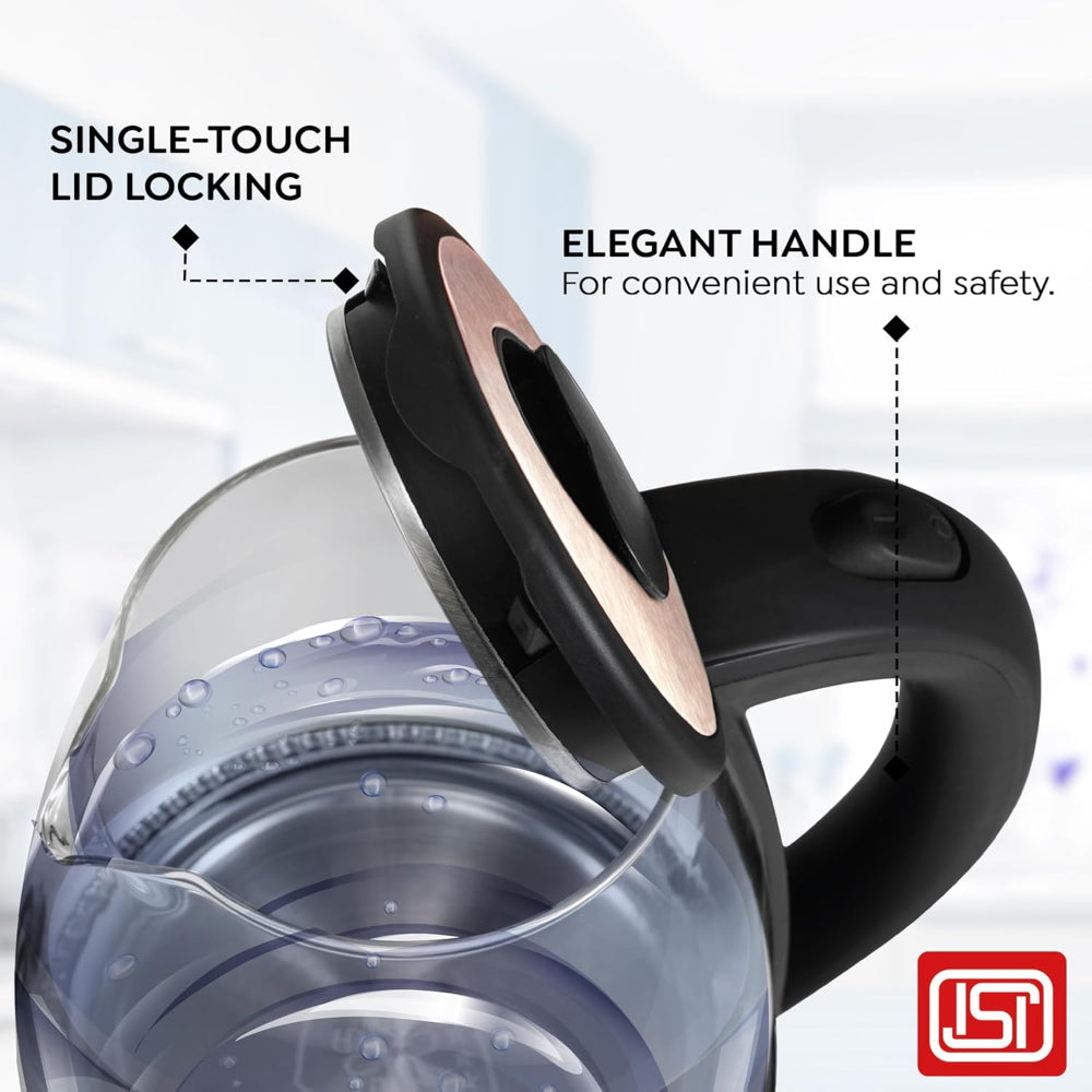 Prestige Borosilicate Glass PKGB 1.8 Litre Electric Kettle | Transparent