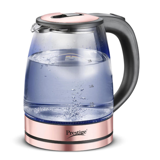 Prestige Borosilicate Glass PKGB 1.8 Litre Electric Kettle | Transparent