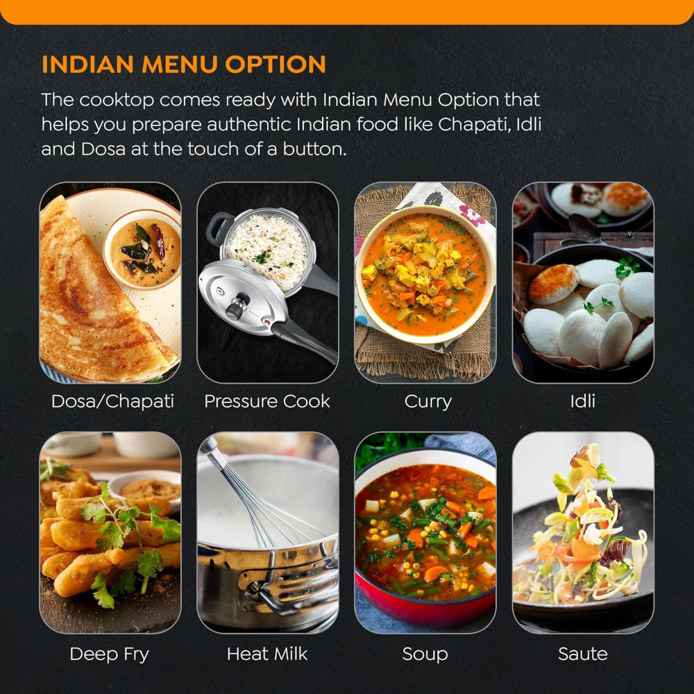 Prestige PIC 20 1600 Watt Induction Cooktop | Black