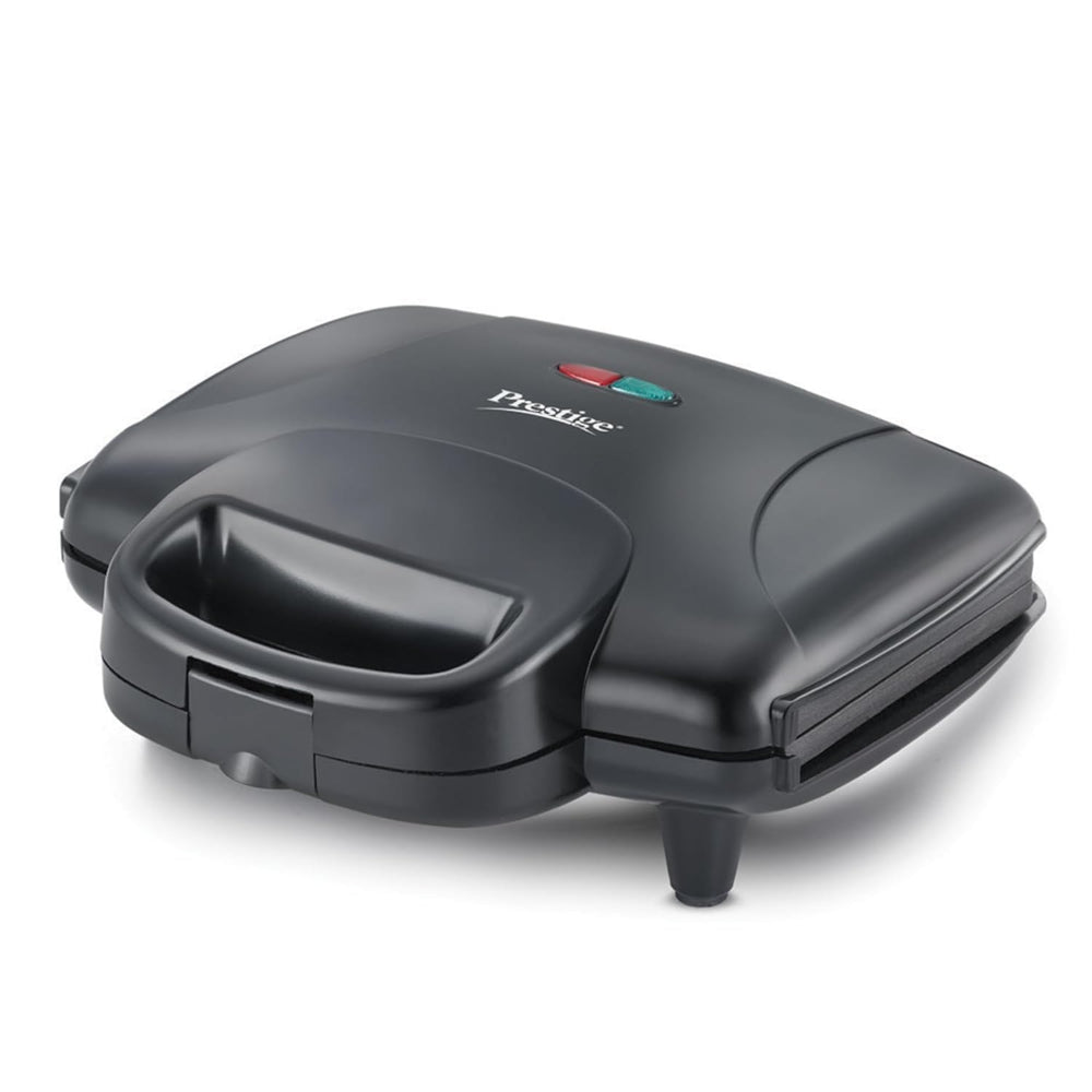Prestige PGMFD 800 Watt Grill Sandwich Maker with Non-Stick Grill Plates | Black