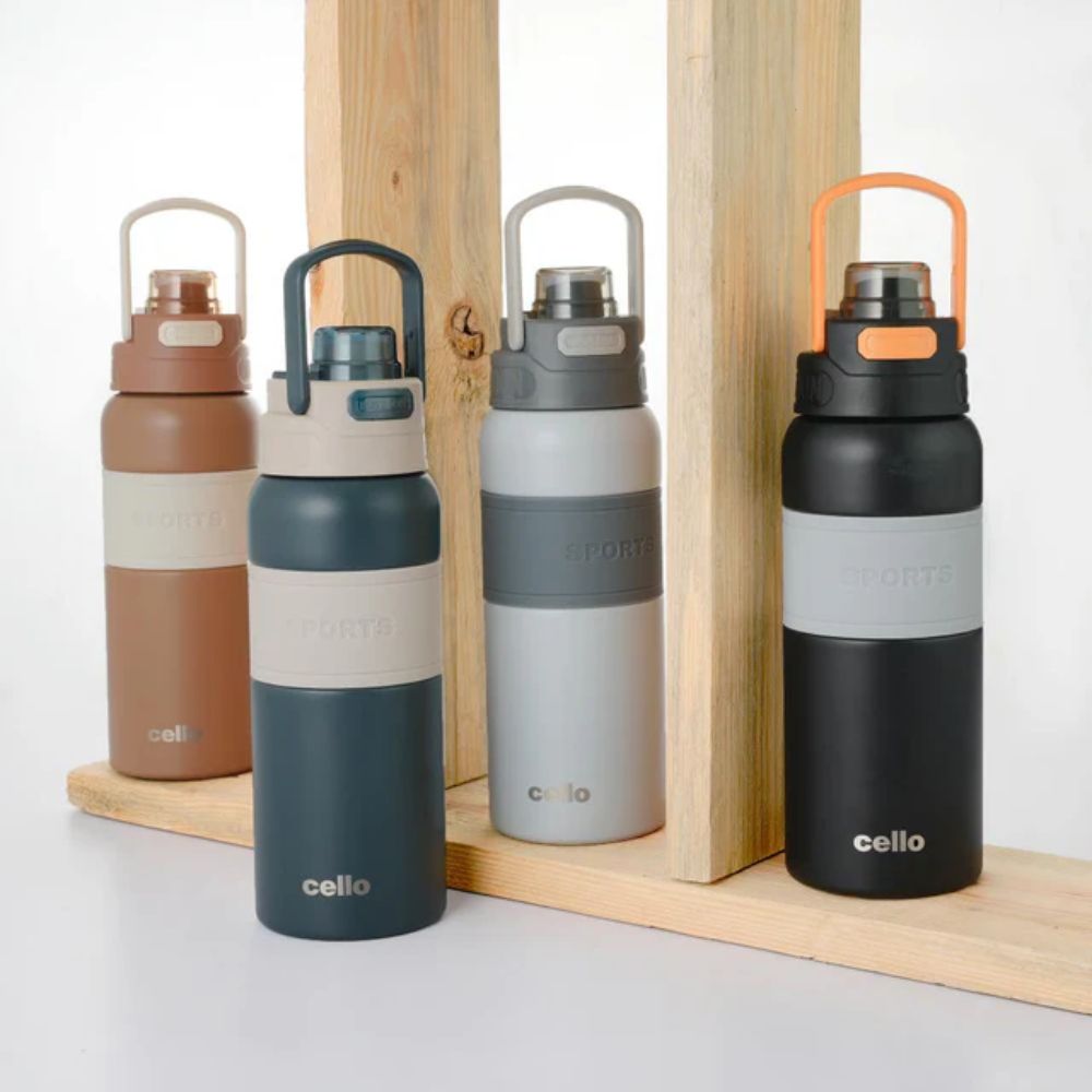 Cello Duro Duet 900 ML Thermosteel Flask | Hot & Cold | 1 Pc