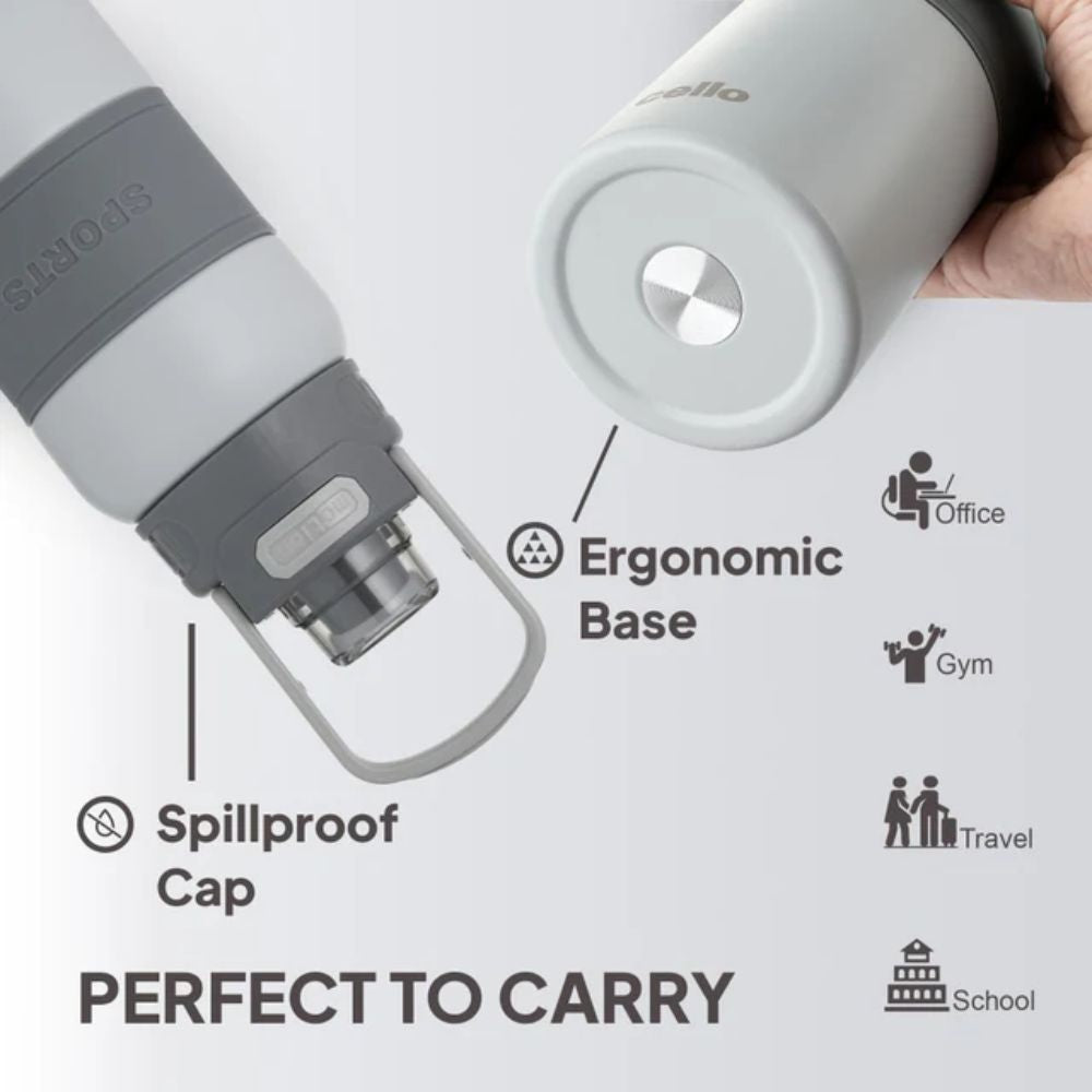 Cello Duro Duet 900 ML Thermosteel Flask | Hot & Cold | 1 Pc