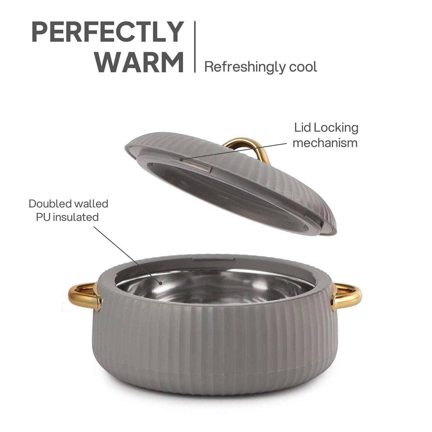 Cello Aurum Luxury 1500 ML Insulated Casserole | 1 Pc