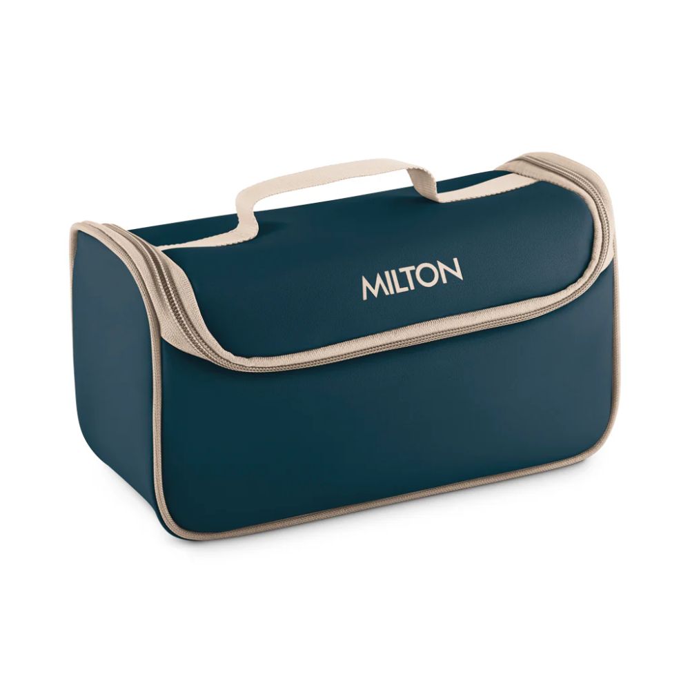 Milton Lush Lunch Box with 3 Containers | Stylish Durable Jacket | Microwave Safe