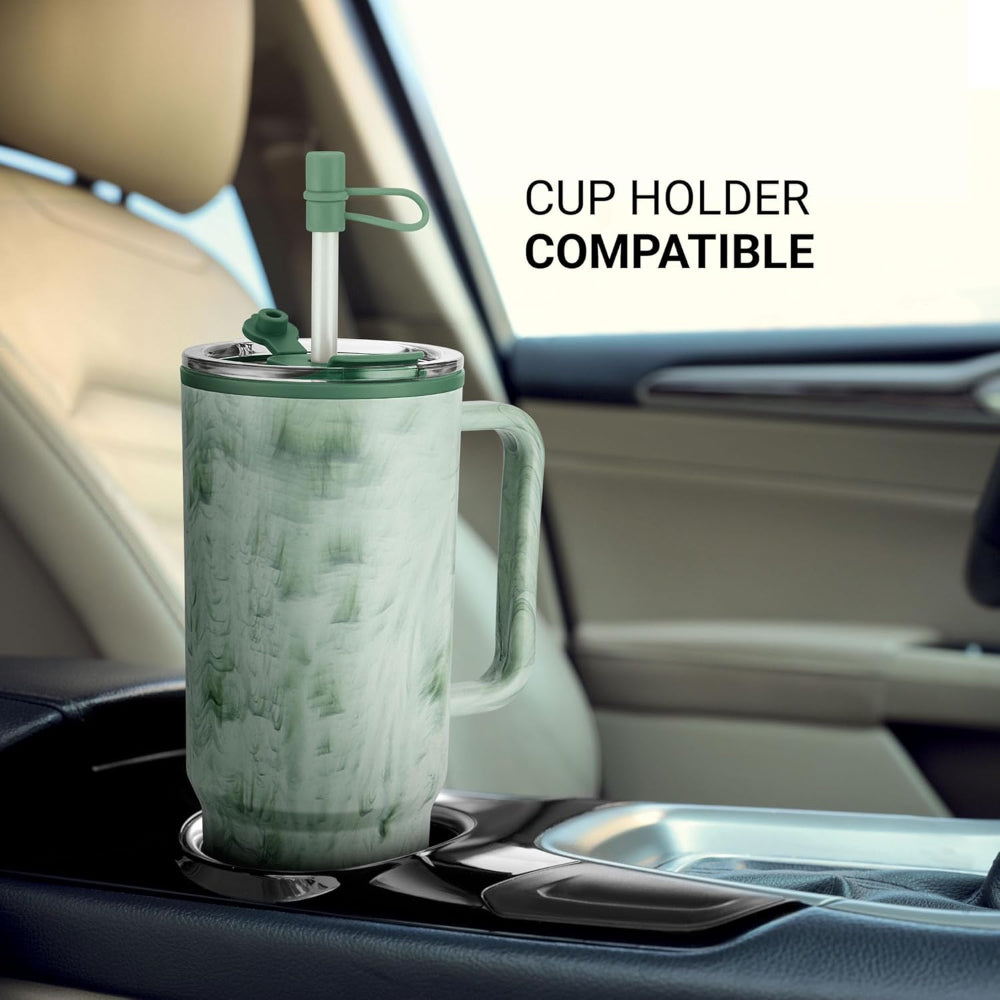 Milton Plastic Puris On the Go 1200 ML Tumbler with 2-in-1 Lid | Sip or Gulp | 1 Pc