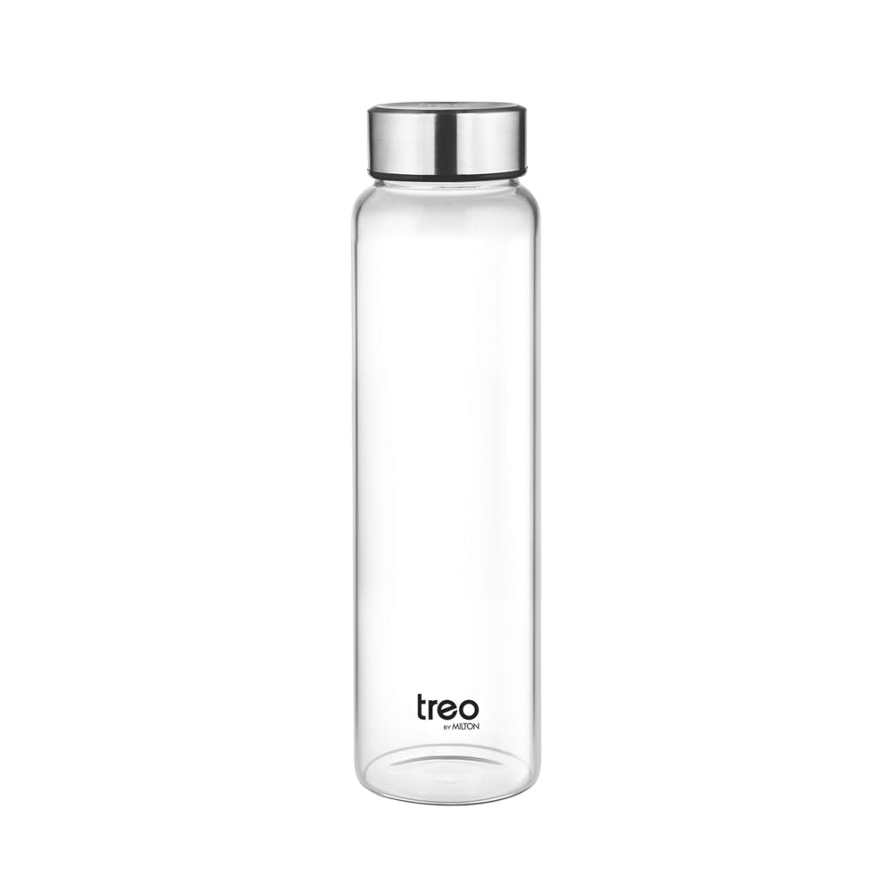 Treo Borosilicate Glass Clearvue 1000 ML Water Bottle | Transparent | 1 Pc