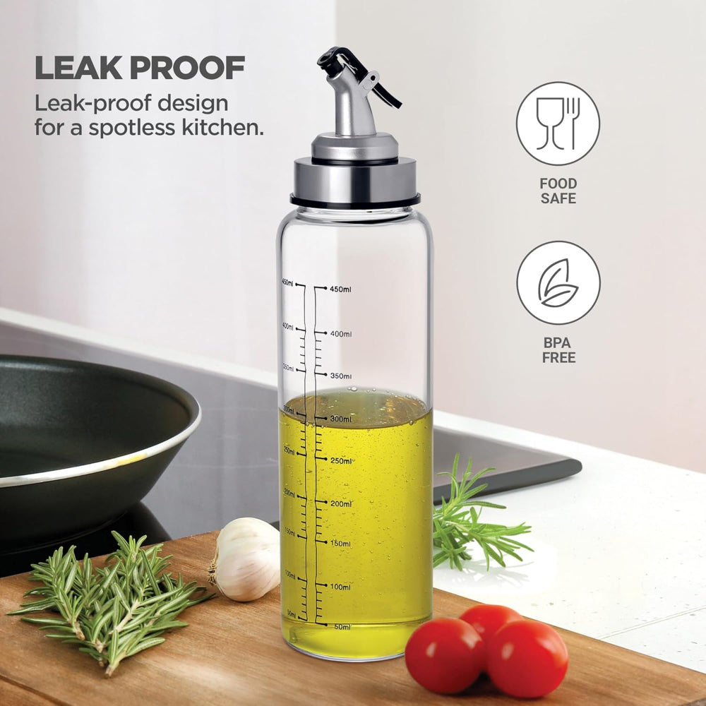 Treo Glide Glass Oil Dispenser | Transparent | 1 Pc