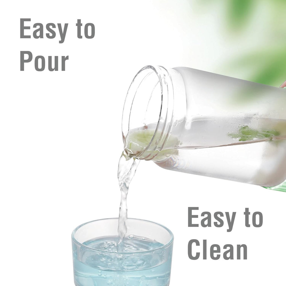 Treo Armor 700 ML Borosilicate Glass Water Bottle with Silicone Sleeve | 1 Pc