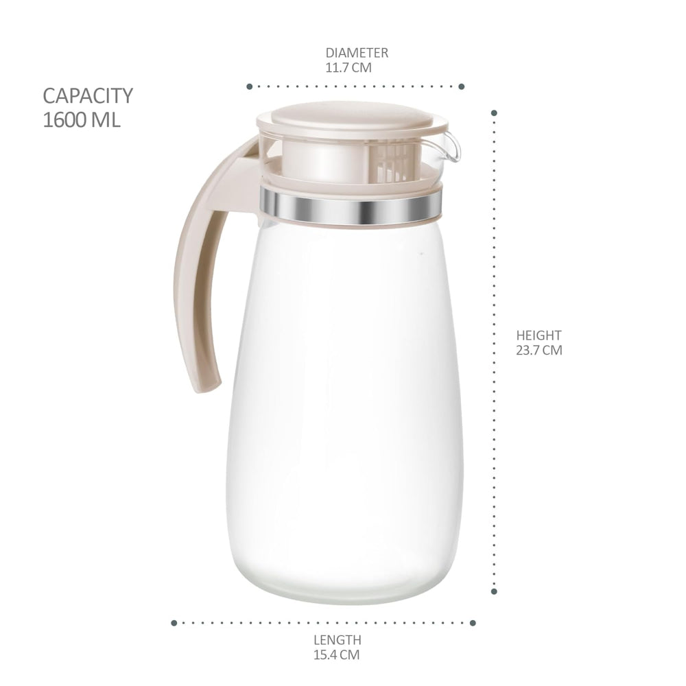 Treo Nimbus Lemon Set - 1 Jug + 6 Glasses | Transparent | Set of 7 Pcs