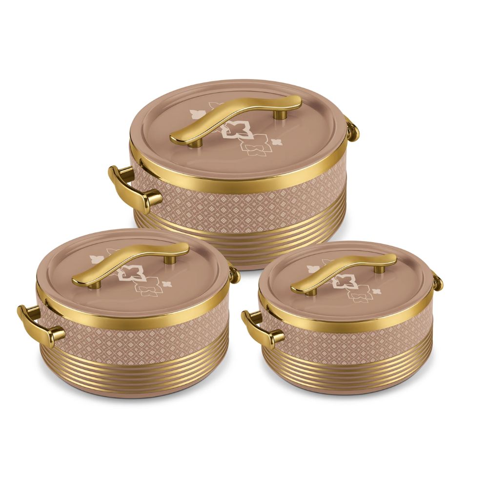 Milton Insignia Inner Stainless Steel Insulated Jr. Casserole Set | Set of 3 Pcs