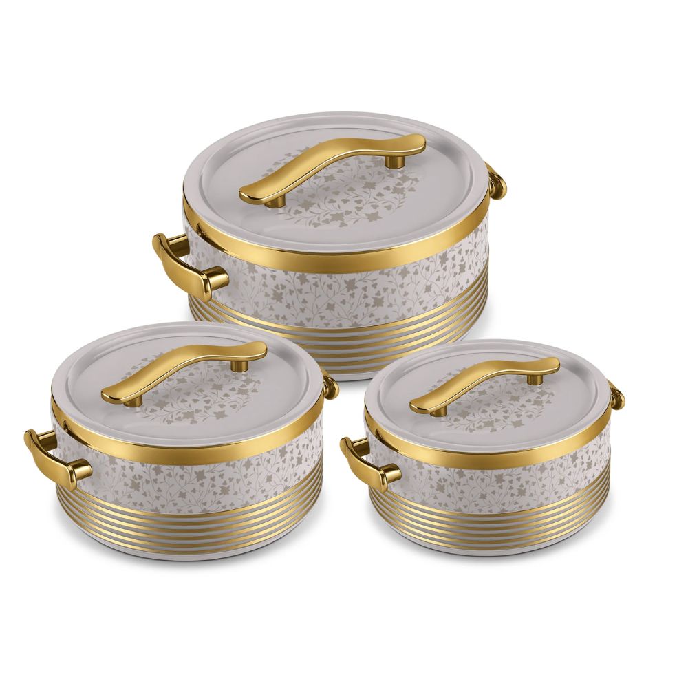 Milton Insignia Inner Stainless Steel Insulated Jr. Casserole Set | Set of 3 Pcs