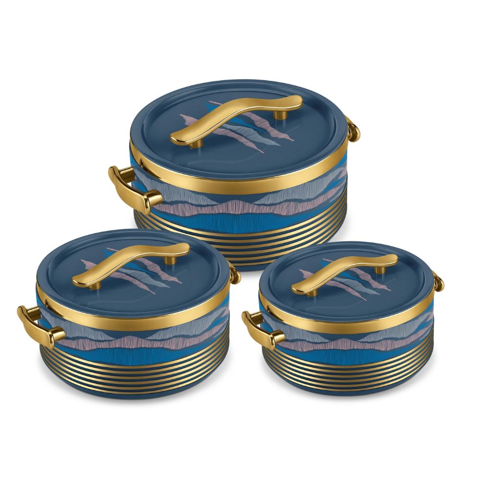 Milton Insignia Inner Stainless Steel Insulated Jr. Casserole Set | Set of 3 Pcs
