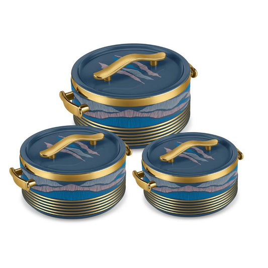 Milton Insignia Inner Stainless Steel Insulated Jr. Casserole Set | Set of 3 Pcs
