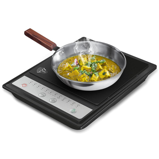 Milton Elio 14.0 1400 Watts Portable Induction Cooktop | 5KV Surge Protection | Black