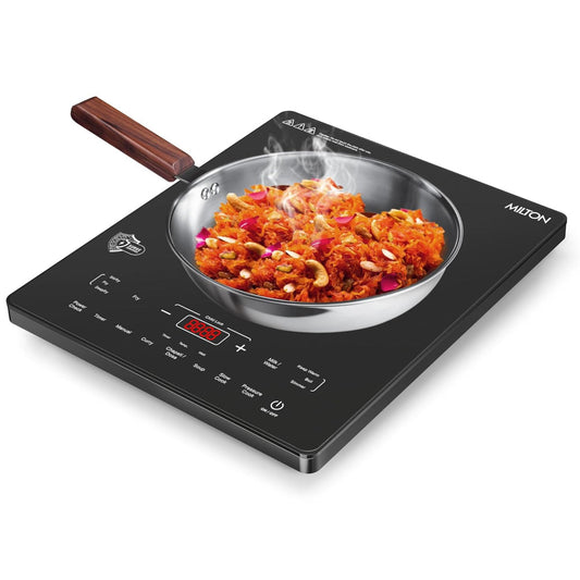 Milton Elio Elite 21.0 2100 Watts Portable Induction Cooktop | 5KV Surge Protection | Black