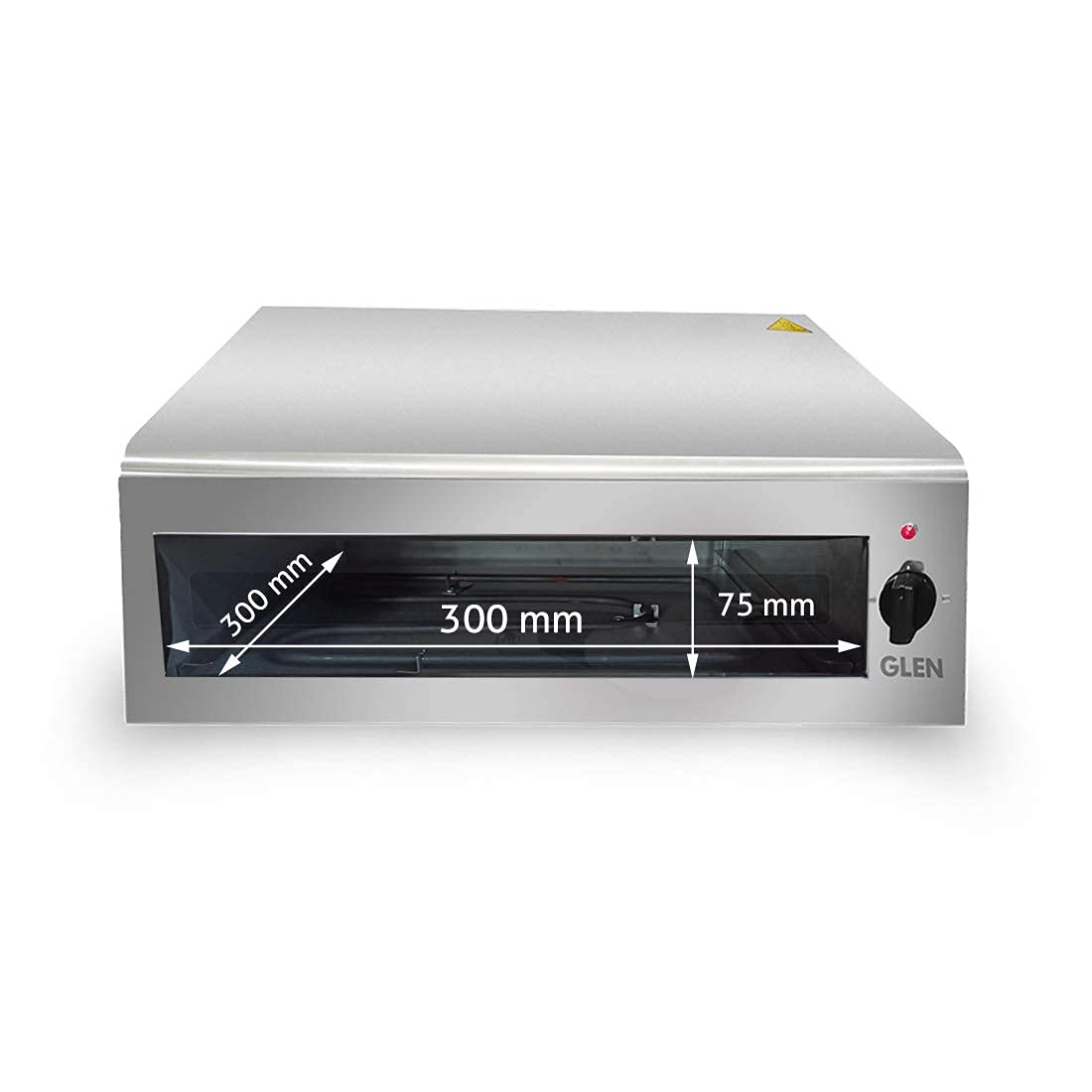 Glen Electric 1100 Watts Tandoor and Grill with Matt Finish | Stainless Steel Body | Silver