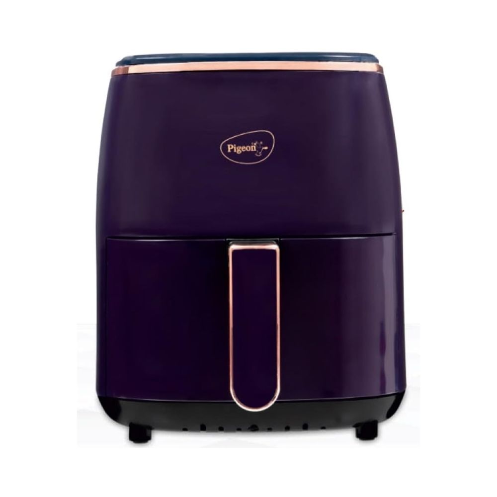Pigeon Healthifry Plus 1400 Watt 4.2 Litre Digital Air Fryer | 360° High Speed Air Circulation Technology | Purple