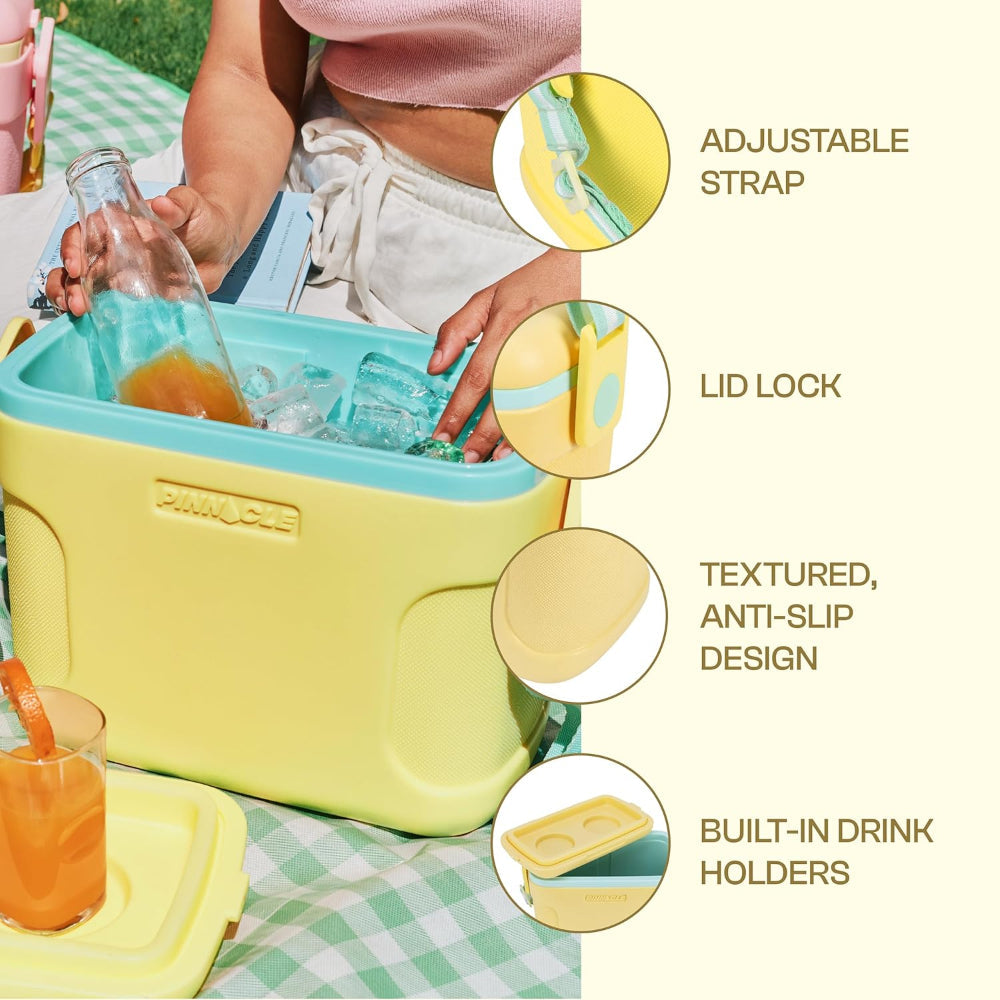 Pinnacle Passion 8 Liter Chiller Ice Box | Fits 12 Cans | Holds Ice Upto 36 Hrs