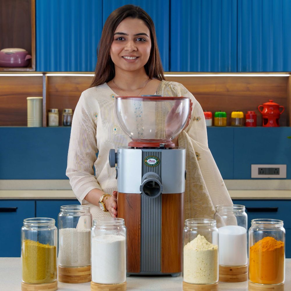 Softel Healthy Living Combo - Softel Millet Mill + Oil Maker with FREE Softel Viral Removable Handle Gift! | Set of 2 Pcs