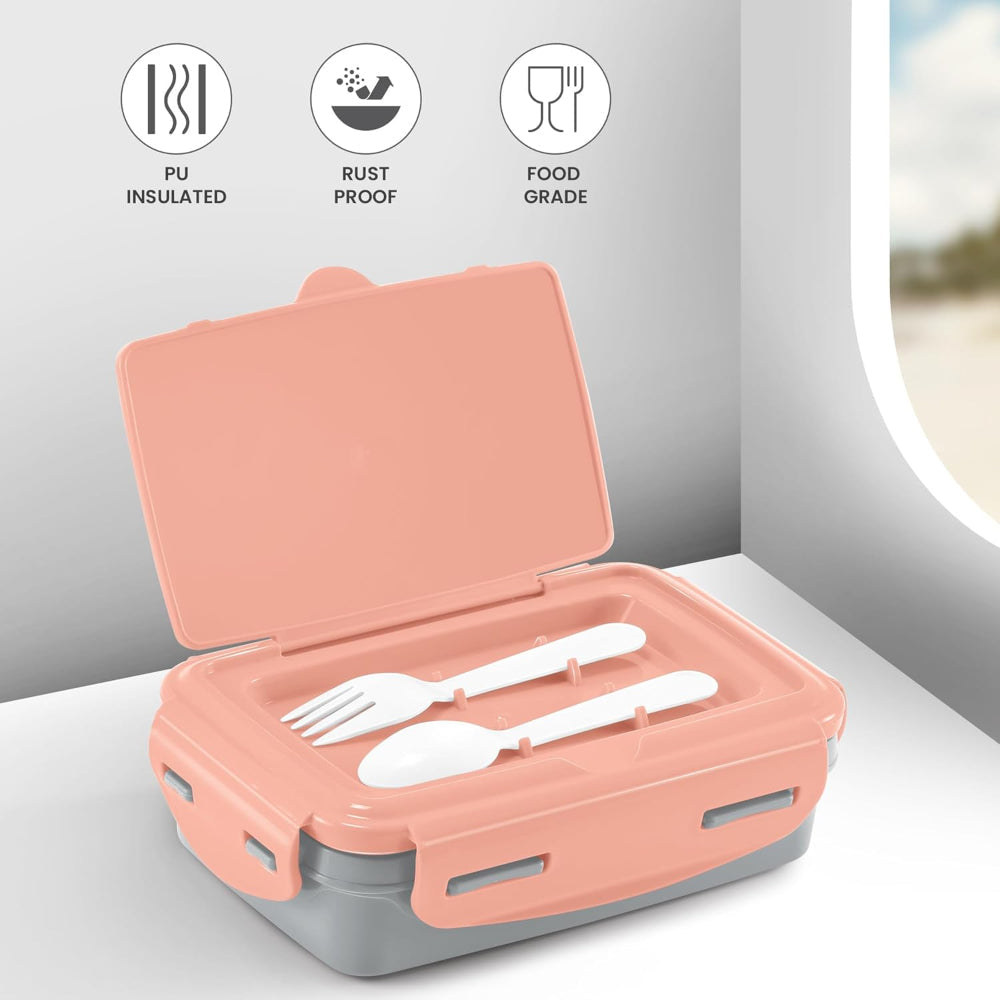 Milton Aroma PU Insulated Tiffin | Leak Proof with Side Lock | Tiffin Box for Kids