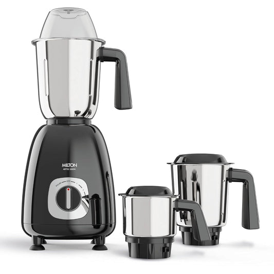 Milton Artis 1000 Watts Mixer Grinder with 3 Jars | Black