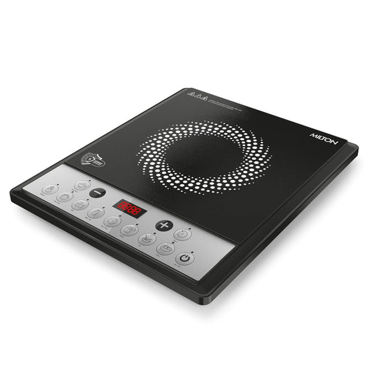 Milton Elio 16.0 1600 Watts Portable Induction Cooktop | 5KV Surge Protection | Black