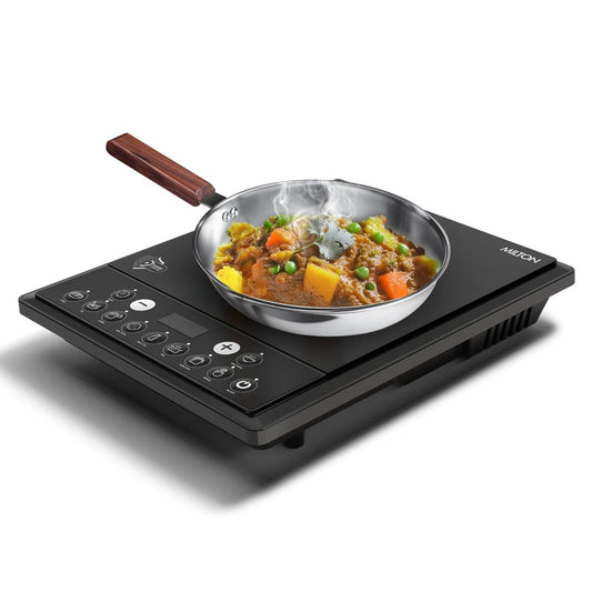 Milton Elio 21.0 2100 Watts Portable Induction Cooktop | 5KV Surge Protection | Black