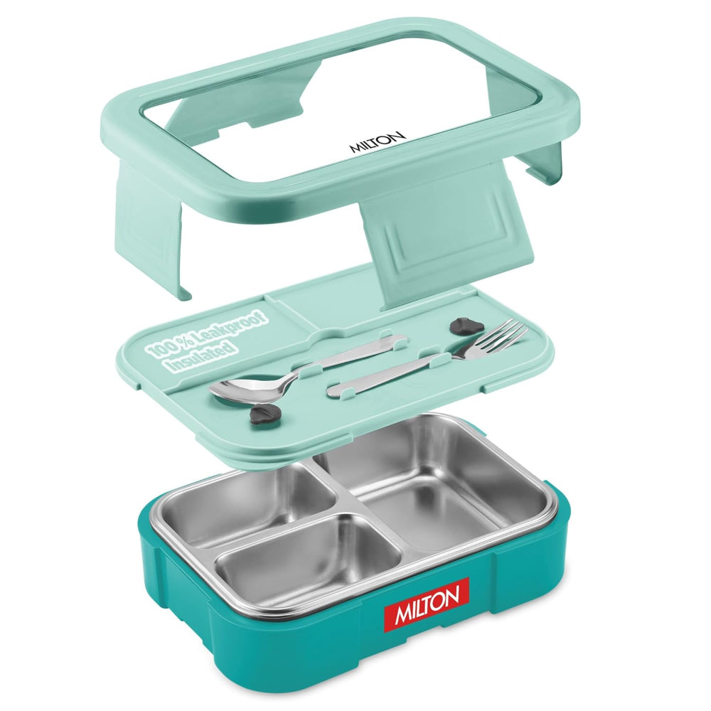 Milton Ethan 3 Inner Stainless Steel Lunch Box | Kids Tiffin Box | Leak-Proof
