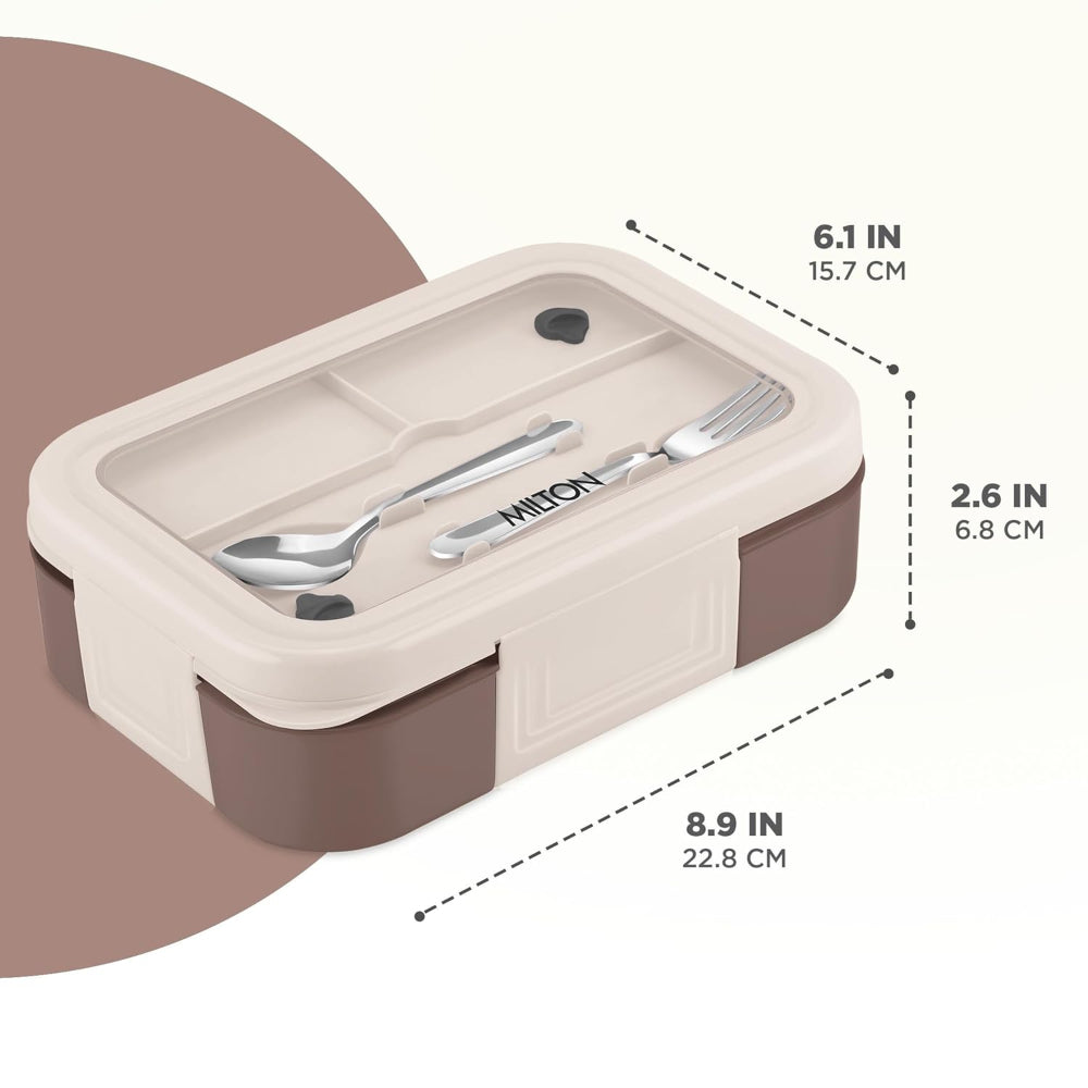 Milton Ethan 3 Inner Stainless Steel Lunch Box | Kids Tiffin Box | Leak-Proof
