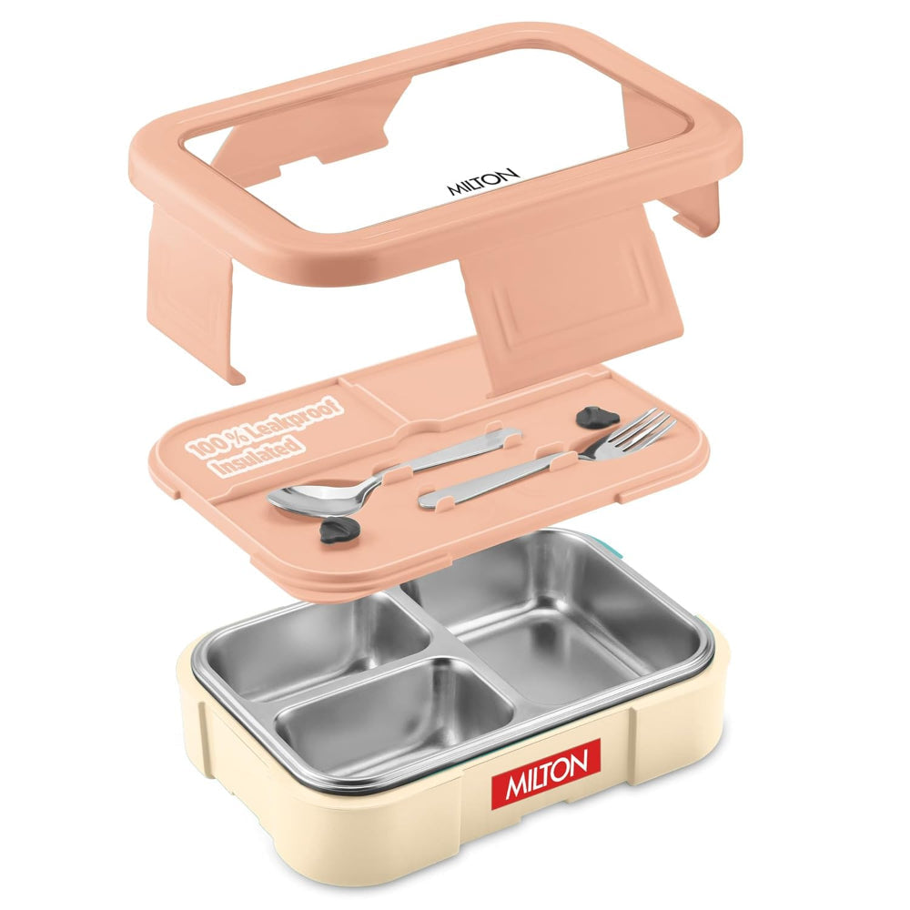Milton Ethan 3 Inner Stainless Steel Lunch Box | Kids Tiffin Box | Leak-Proof