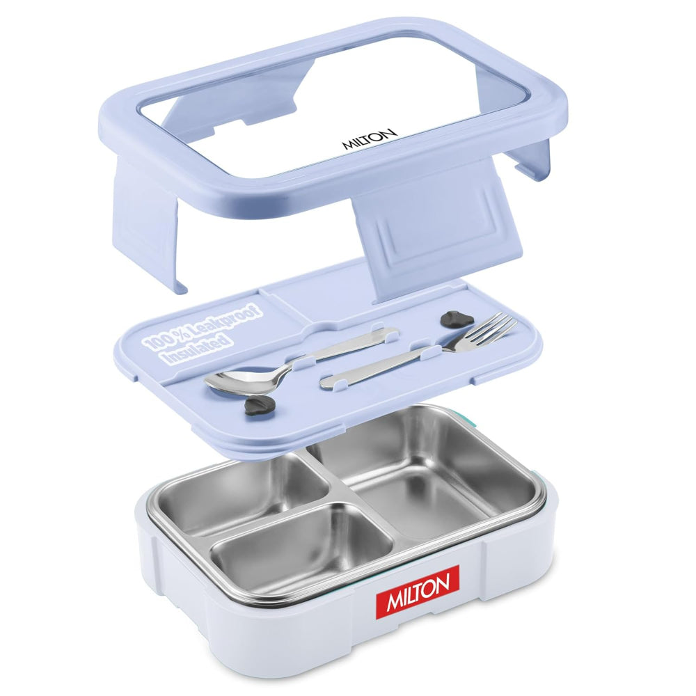 Milton Ethan 3 Inner Stainless Steel Lunch Box | Kids Tiffin Box | Leak-Proof