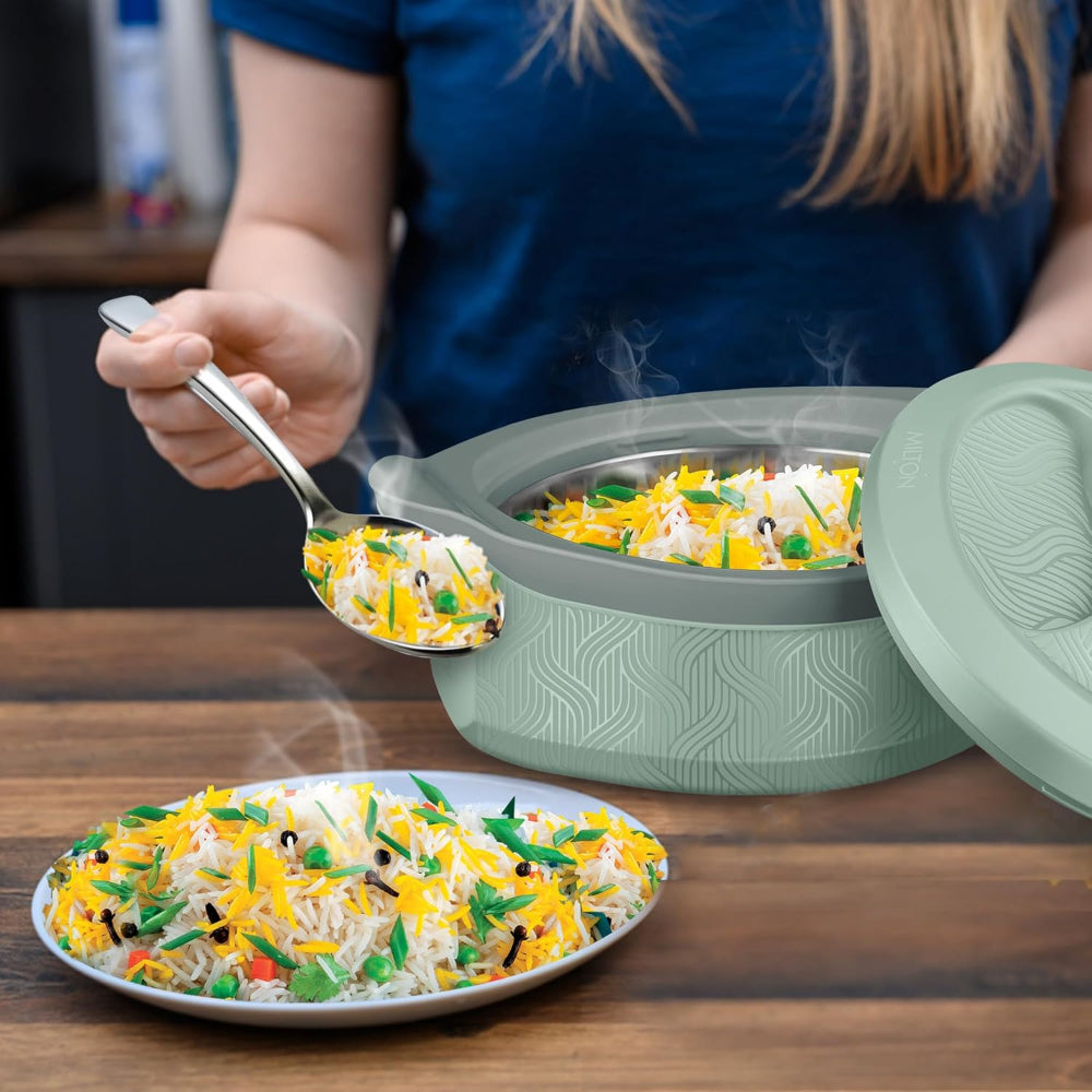 Milton Evoke Inner Stainless Steel Insulated Casserole Set | Set of 3 Pcs
