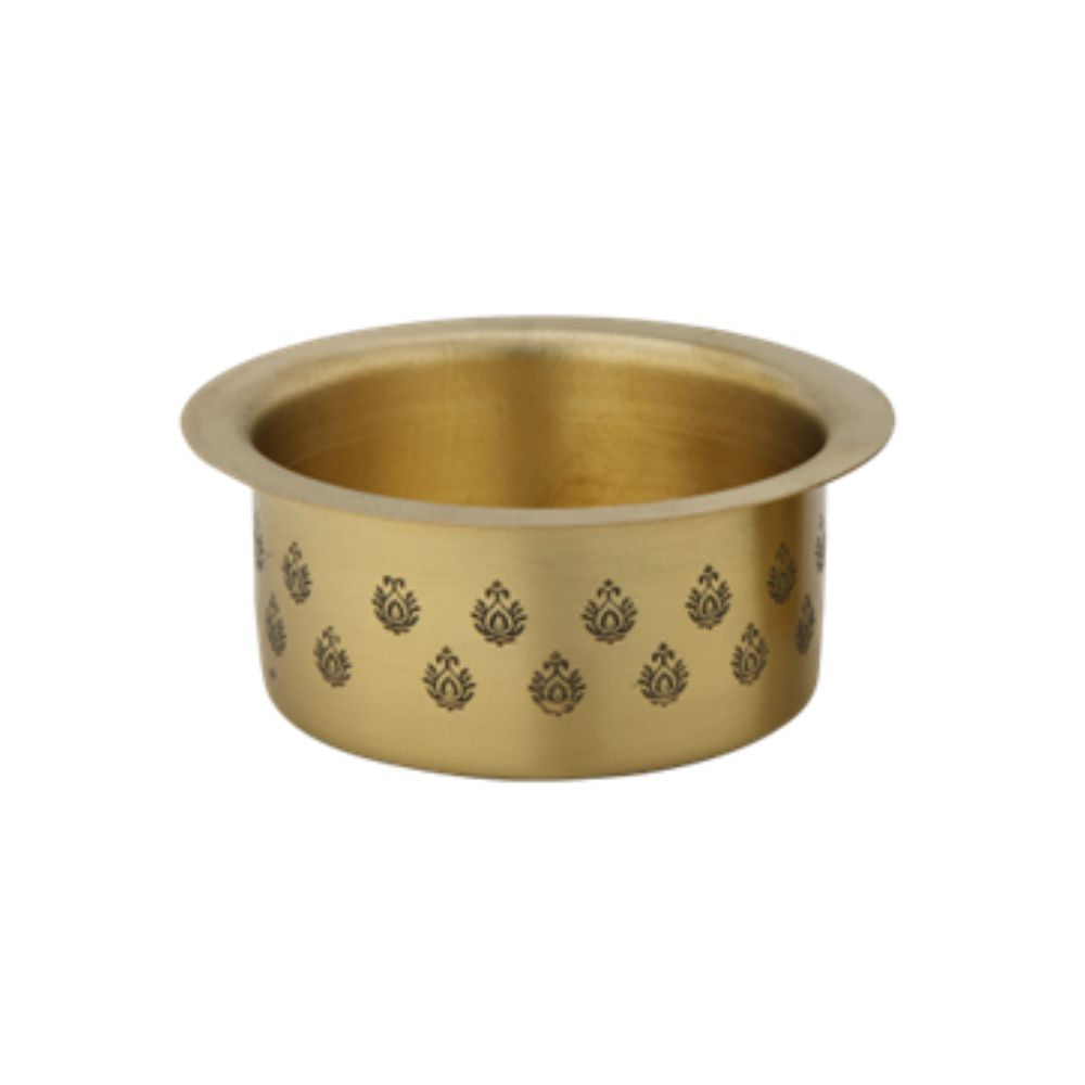 LaCoppera Antique Gold Brass Coffee Filter Set | Coffee Dabra Cup and Bowl Set | Set of 5 Pcs