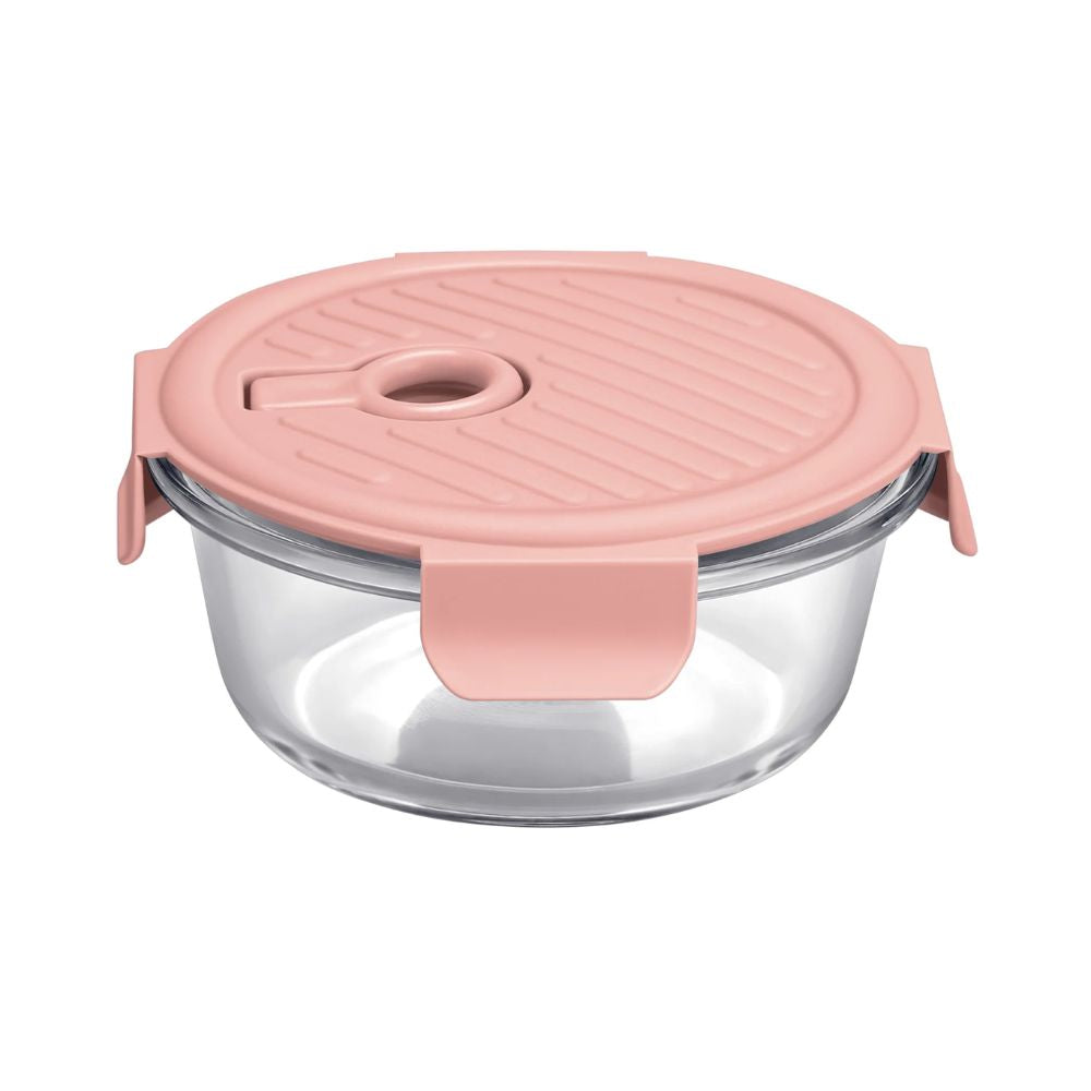 Treo Borosilicate Glass Lumino Fresh 400 ML Round Container | 1 Pc
