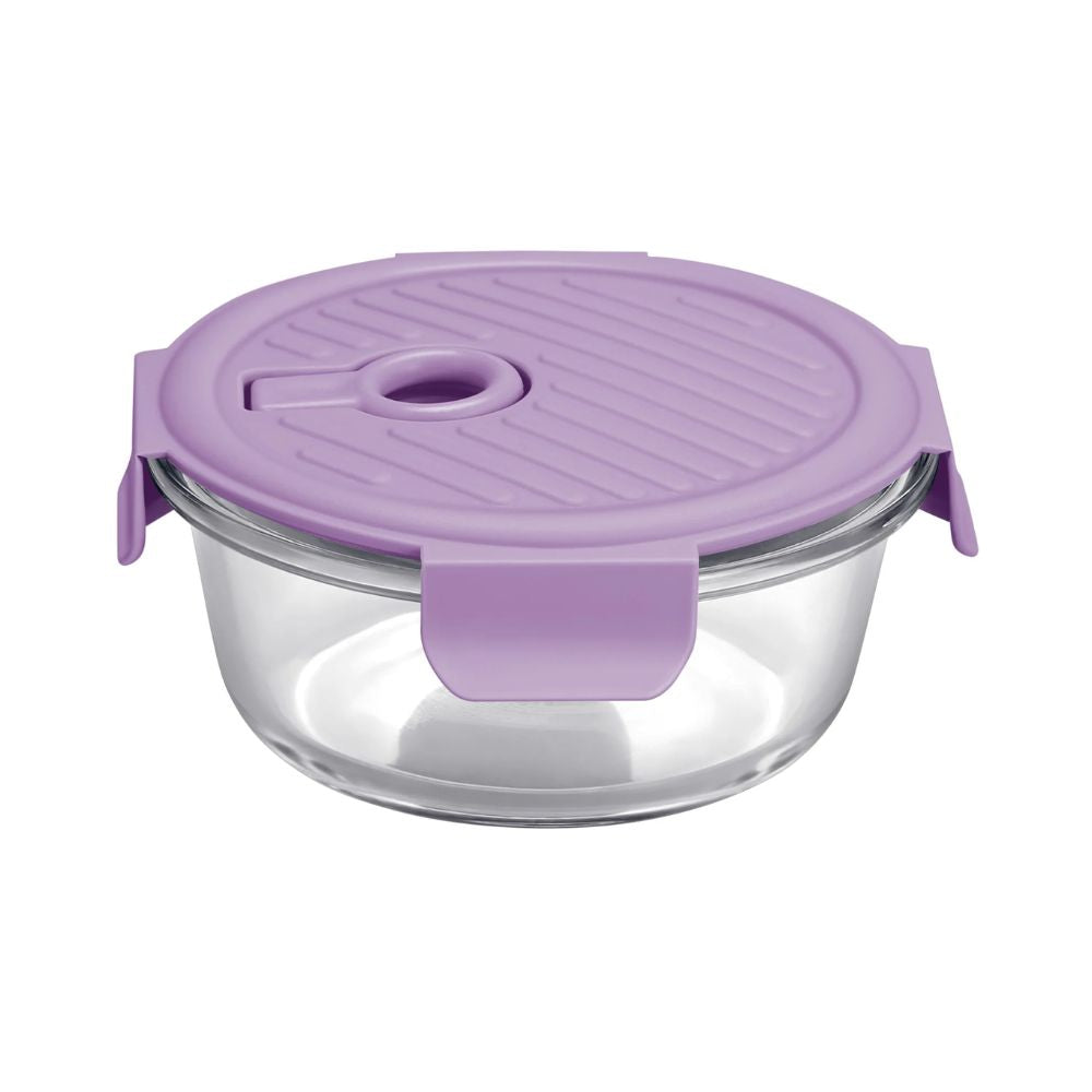 Treo Borosilicate Glass Lumino Fresh 400 ML Round Container | 1 Pc