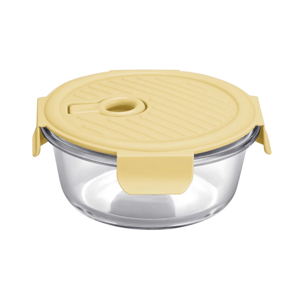 Treo Borosilicate Glass Lumino Fresh 400 ML Round Container | 1 Pc