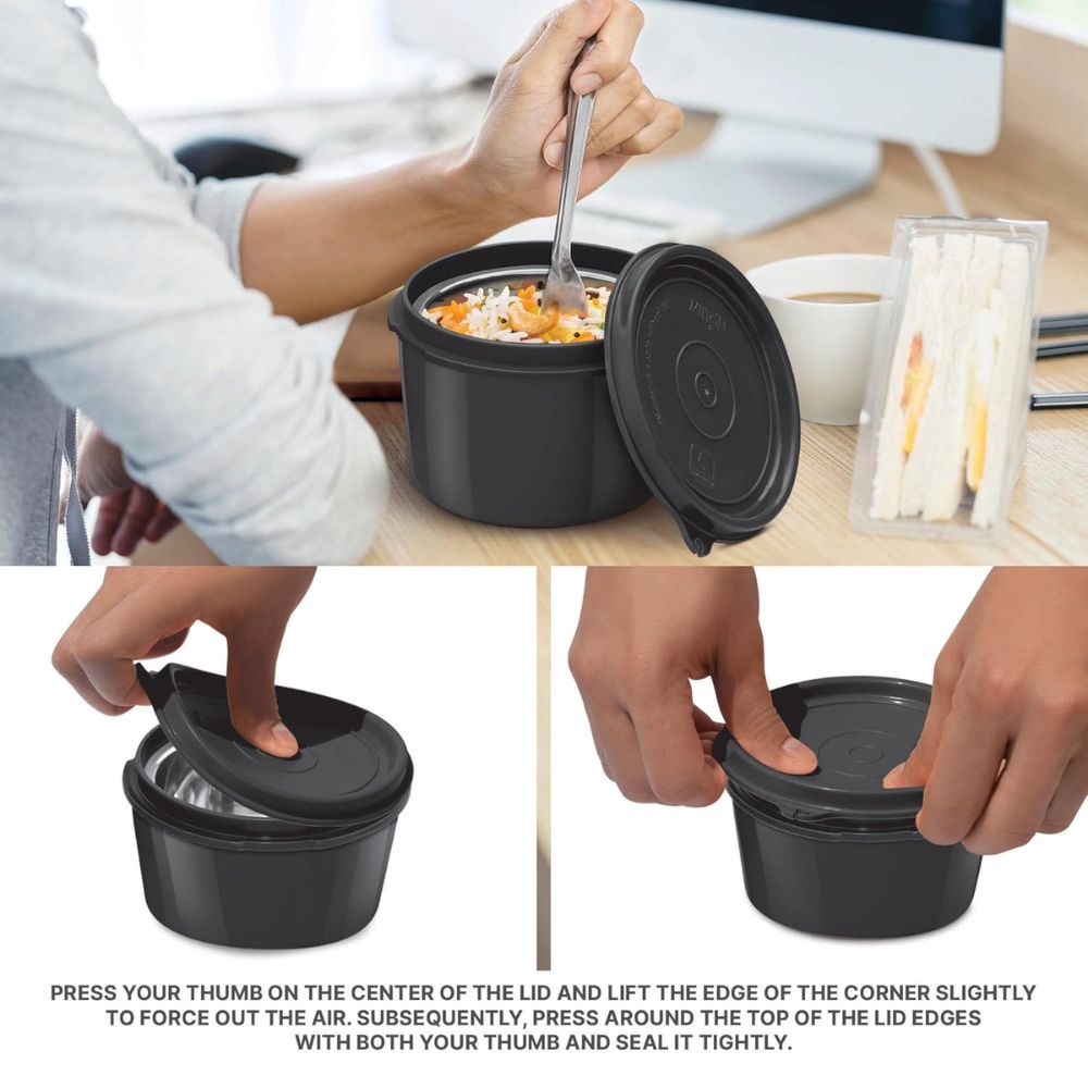 Milton Urban Case Tiffin | 2 Containers | Microwave Safe