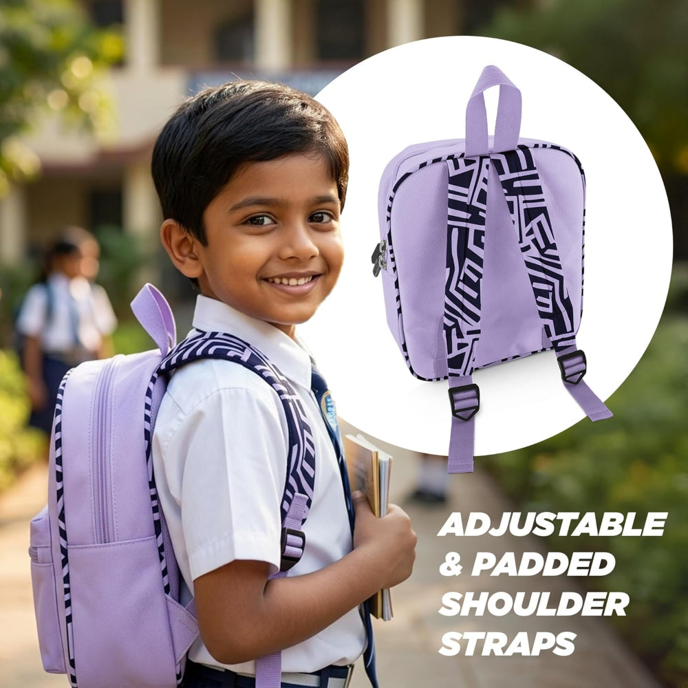 Milton Snackie Mate Tiffin Set | Backpack Set with Stainless Steel Lunch Box and Sipper Bottle | Set of 3 Pcs