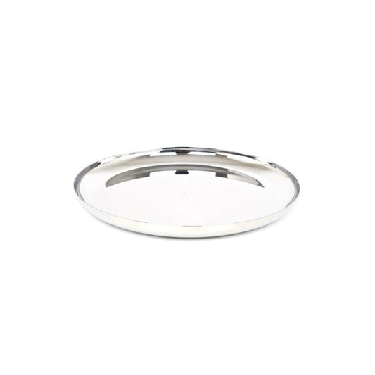 Mirror Grande Stainless Steel Plate | Silver | 1 Pc